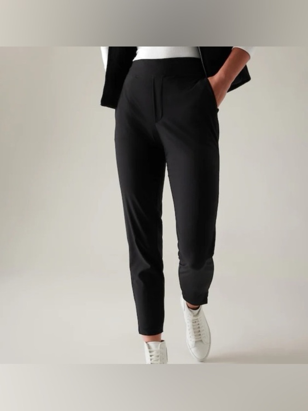 Athleta Brooklyn Ankle Pants in Black Size 12